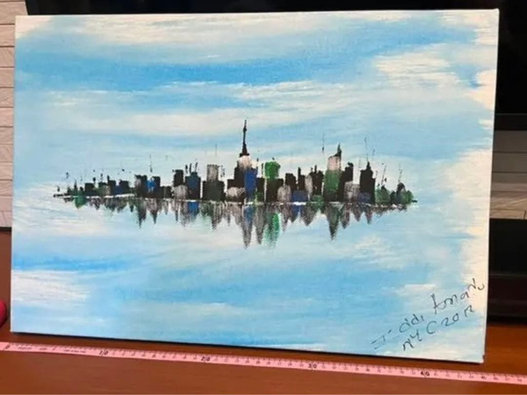 絵画⑥ ニューヨーク　New York マンハッタン　風景画　油絵　2012