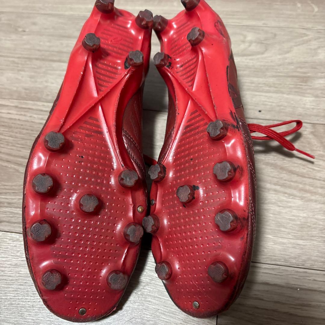 ASICS HIGH TECH レッド サッカーシューズ