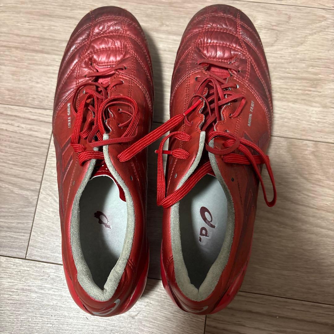 ASICS HIGH TECH レッド サッカーシューズ