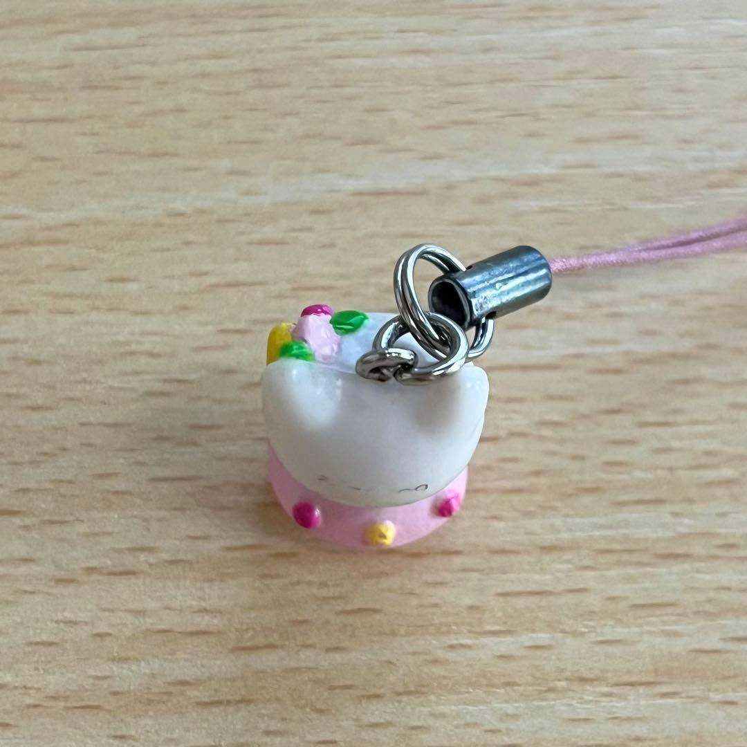 【超激レア！】平成レトロ！ ハローキティ　バラのドレス　お花　ストラップチャーム