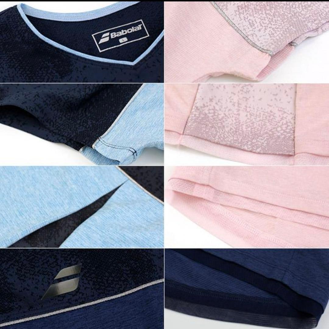 新品　Babolat Tシャツ バボラ　レディース　ウェア　ブルー