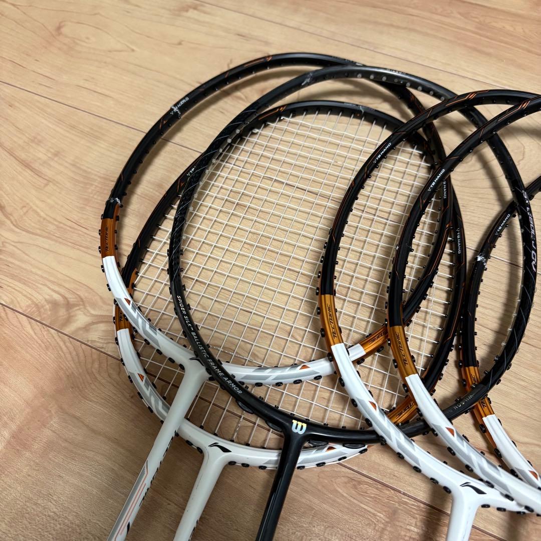 バドミントンラケット 15本セット カーボンファイバー