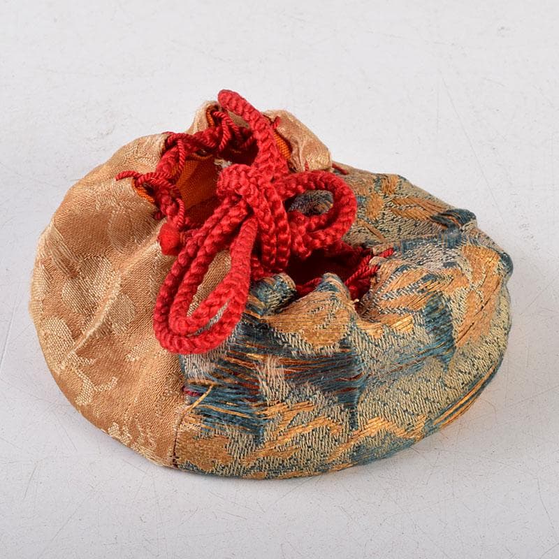 茶道具　漆塗　堆朱香合　仕覆付　C　8669