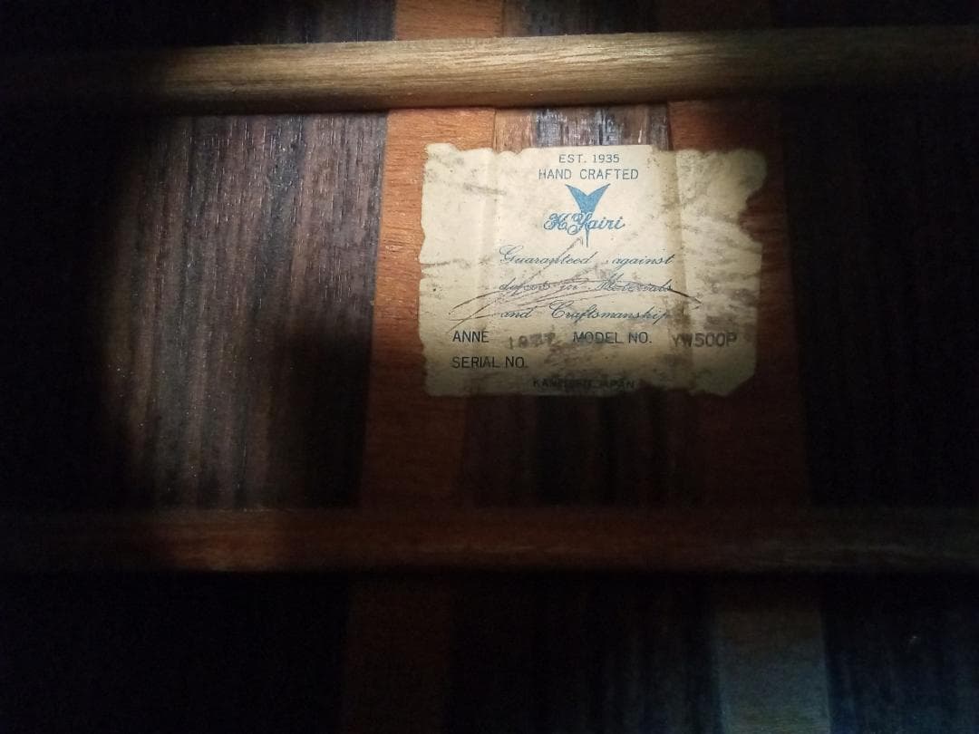 【最終さらに値引き‼️】希少K.Yairi ヤイリ YW500 P Custom