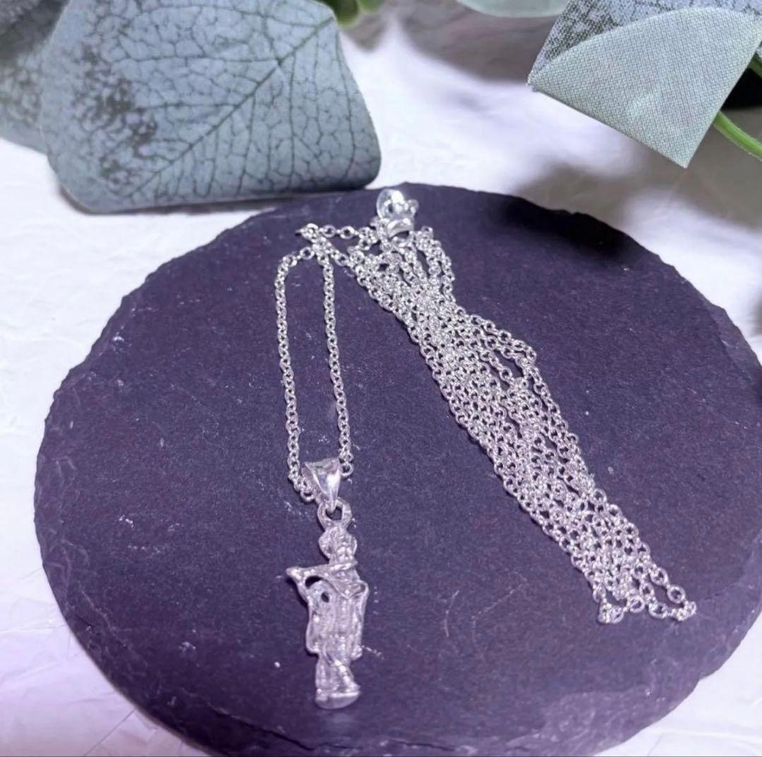 ■SV925 クリシュナ神ペンダント(白銀)S925チェーン75cm 藤井風