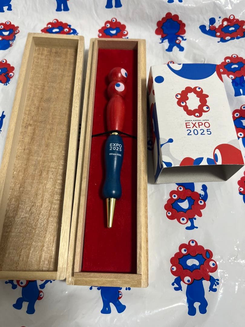 EXPO 2025 木製ボールペン　大屋根リング端材　使用ミャクミャク
