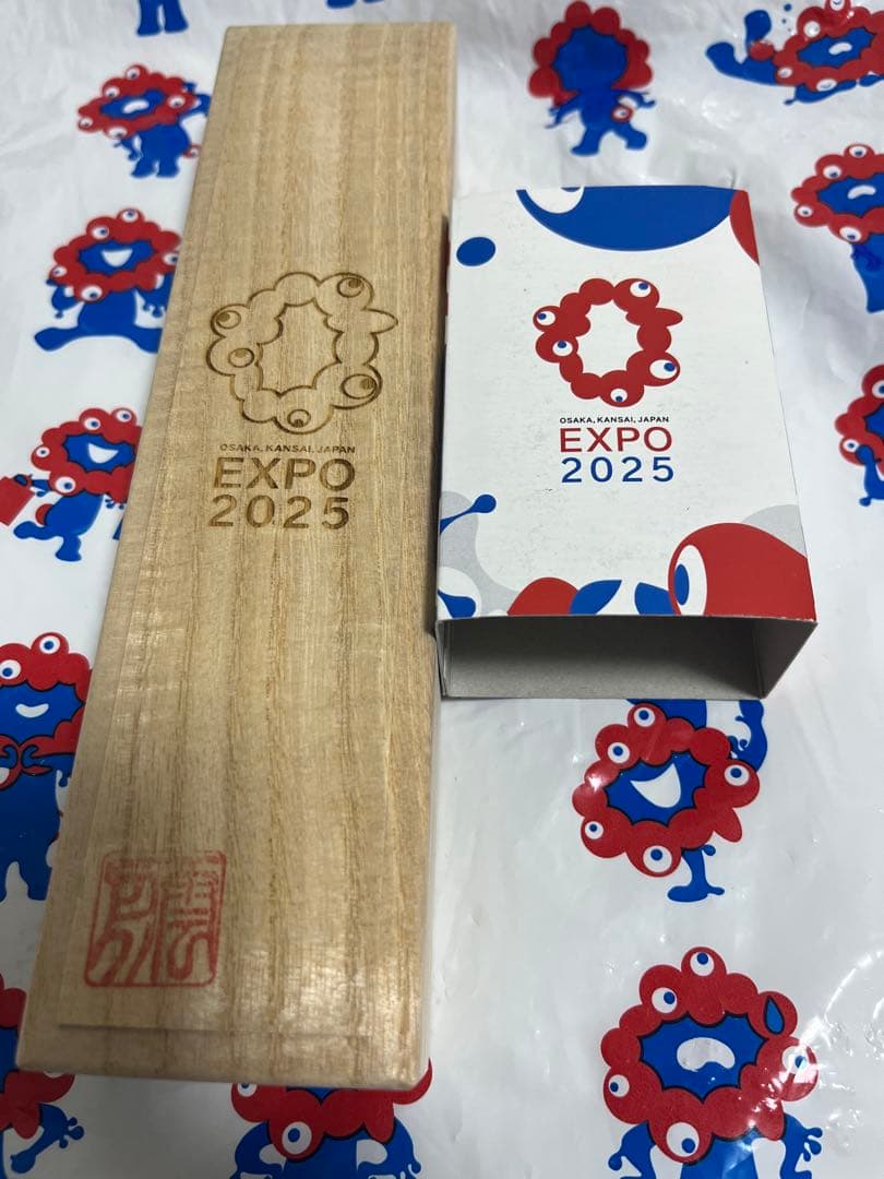 EXPO 2025 木製ボールペン　大屋根リング端材　使用ミャクミャク