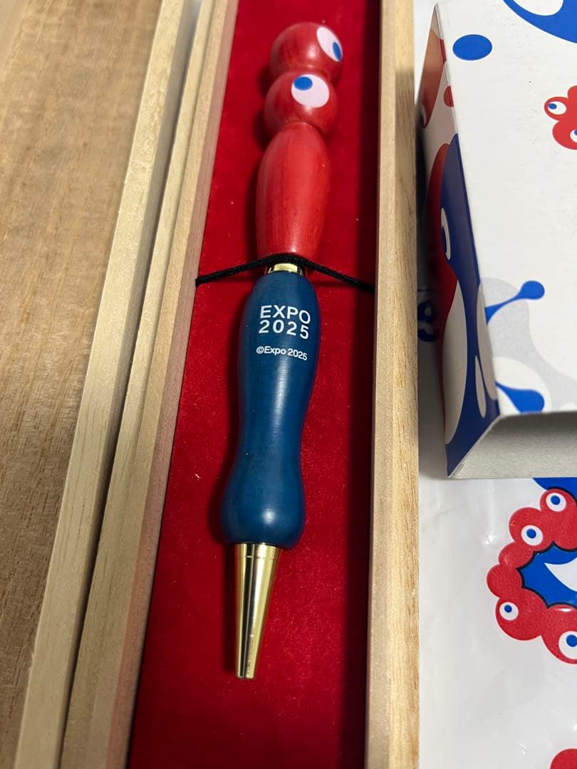 EXPO 2025 木製ボールペン　大屋根リング端材　使用ミャクミャク