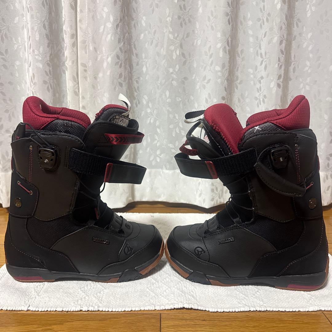 スノーボードブーツ(男性用) ブラック/レッド
