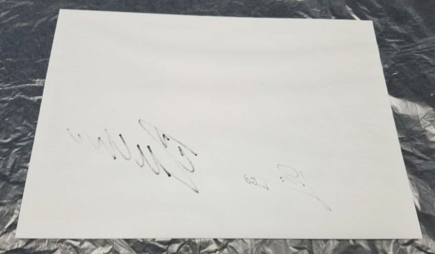 メッシ　クリスティアーノ・ロナウド　直筆サイン　普通紙