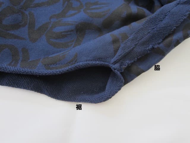 衣類07／Sサイズ：salsationサルセーション　クロップドトレーナー　紺色