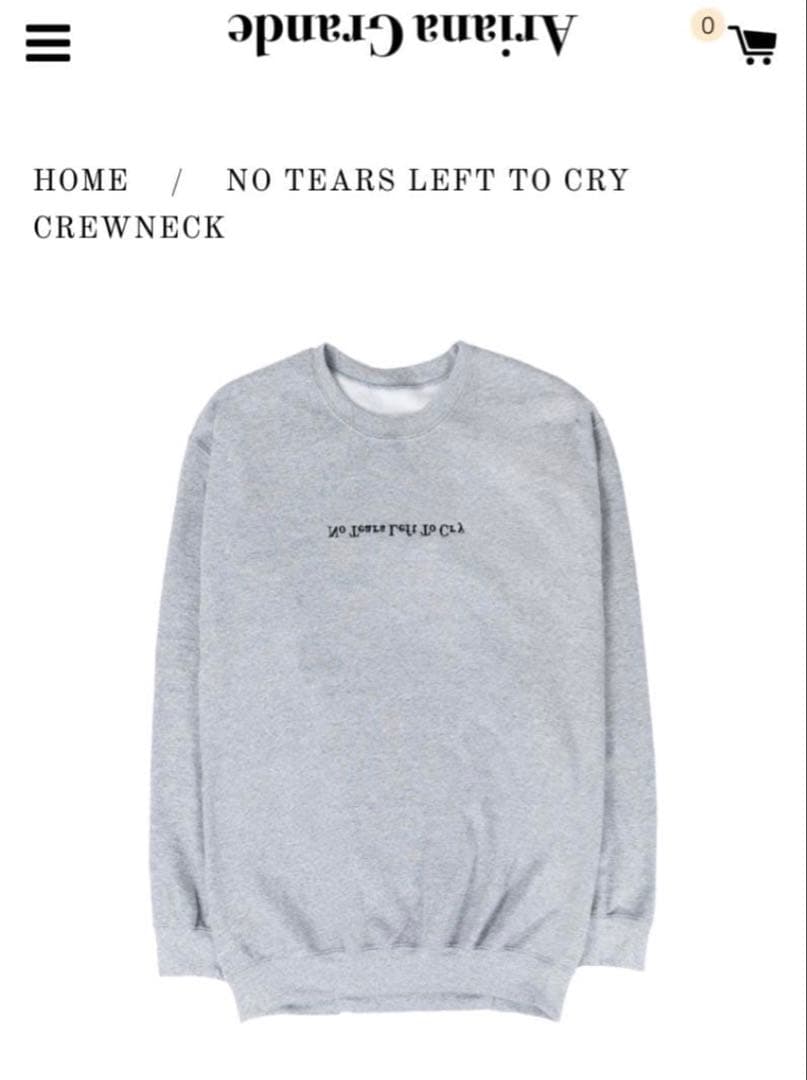 【未使用・美品】Ariana Grande 着用 NTLTCトレーナー