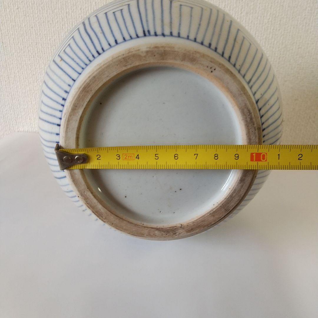 古伊万里染付　蛸唐草大徳利　骨董品