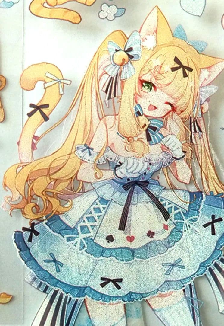 ✩のこり２✩J43＃猫咪少女(PET)野葵 切り売り海外人物マステ女の子ネコ耳