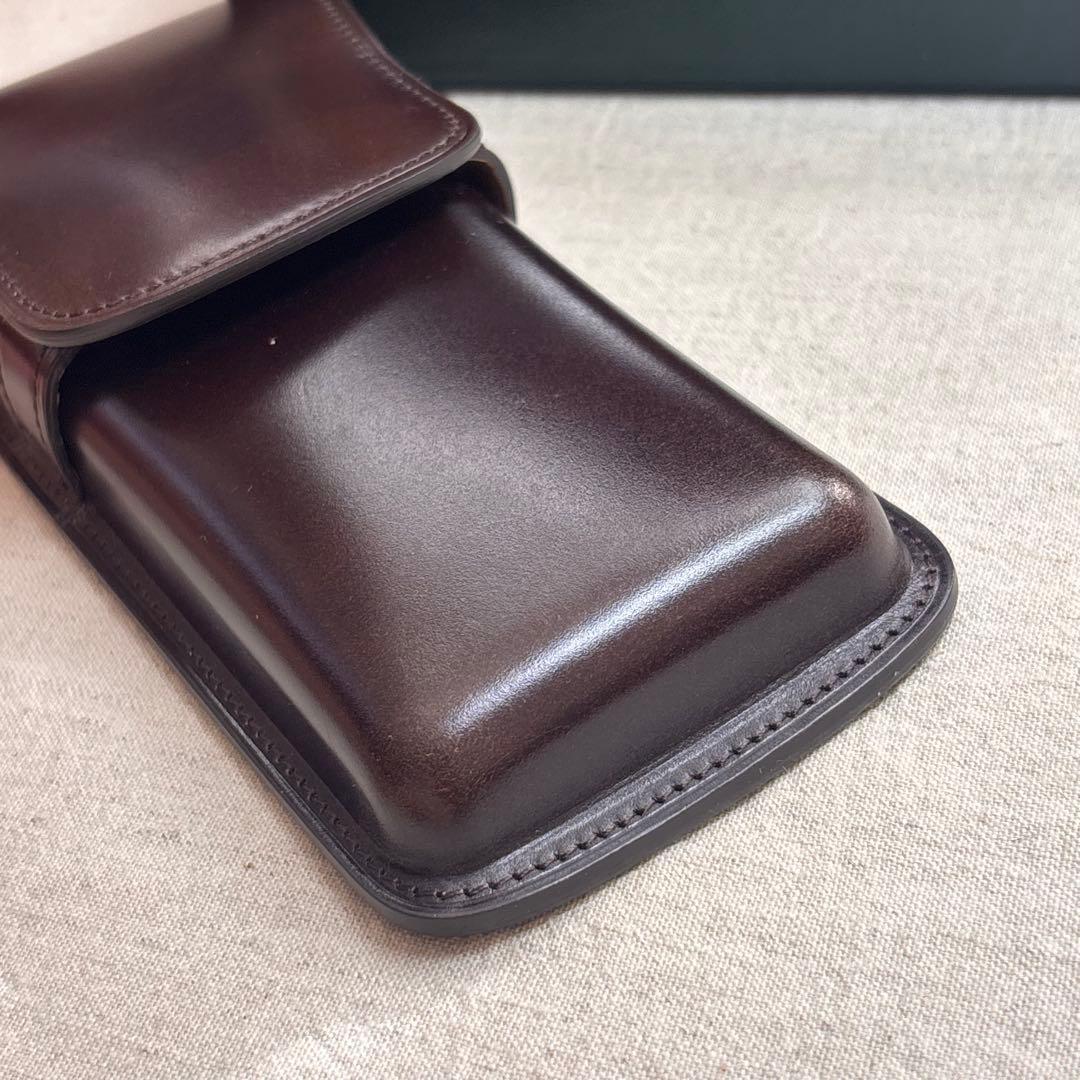 コードバンペンケース 肉盛り3本差しBrelioブレイリオBrelio 廃盤品