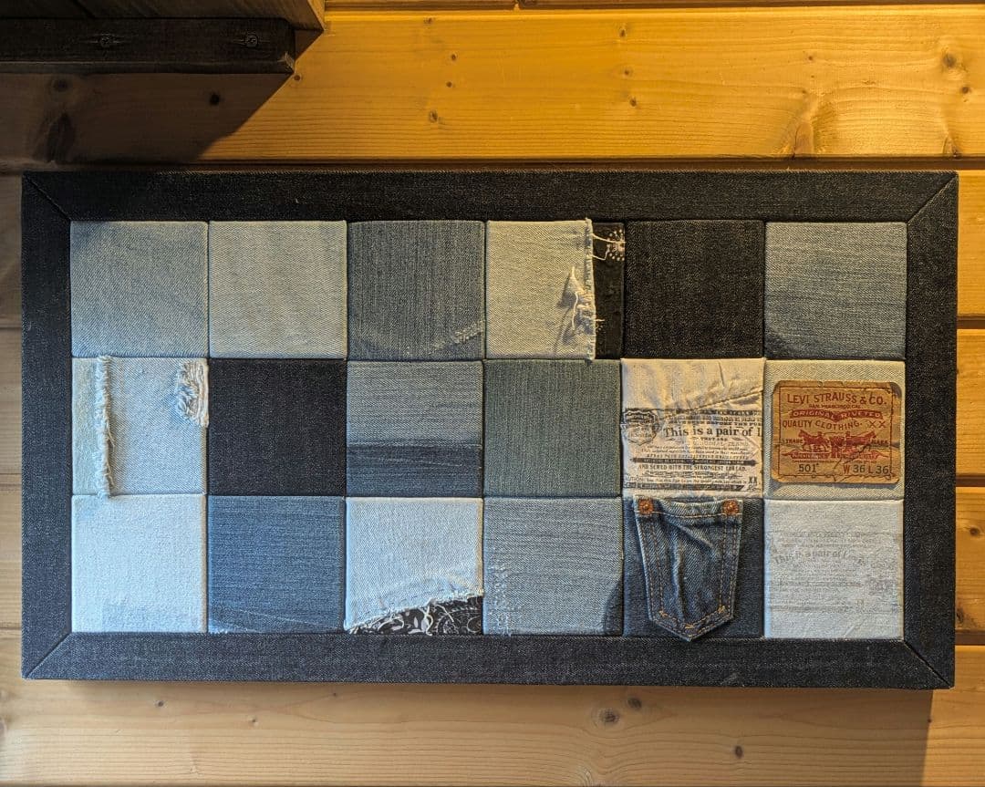 デニムモザイクアート