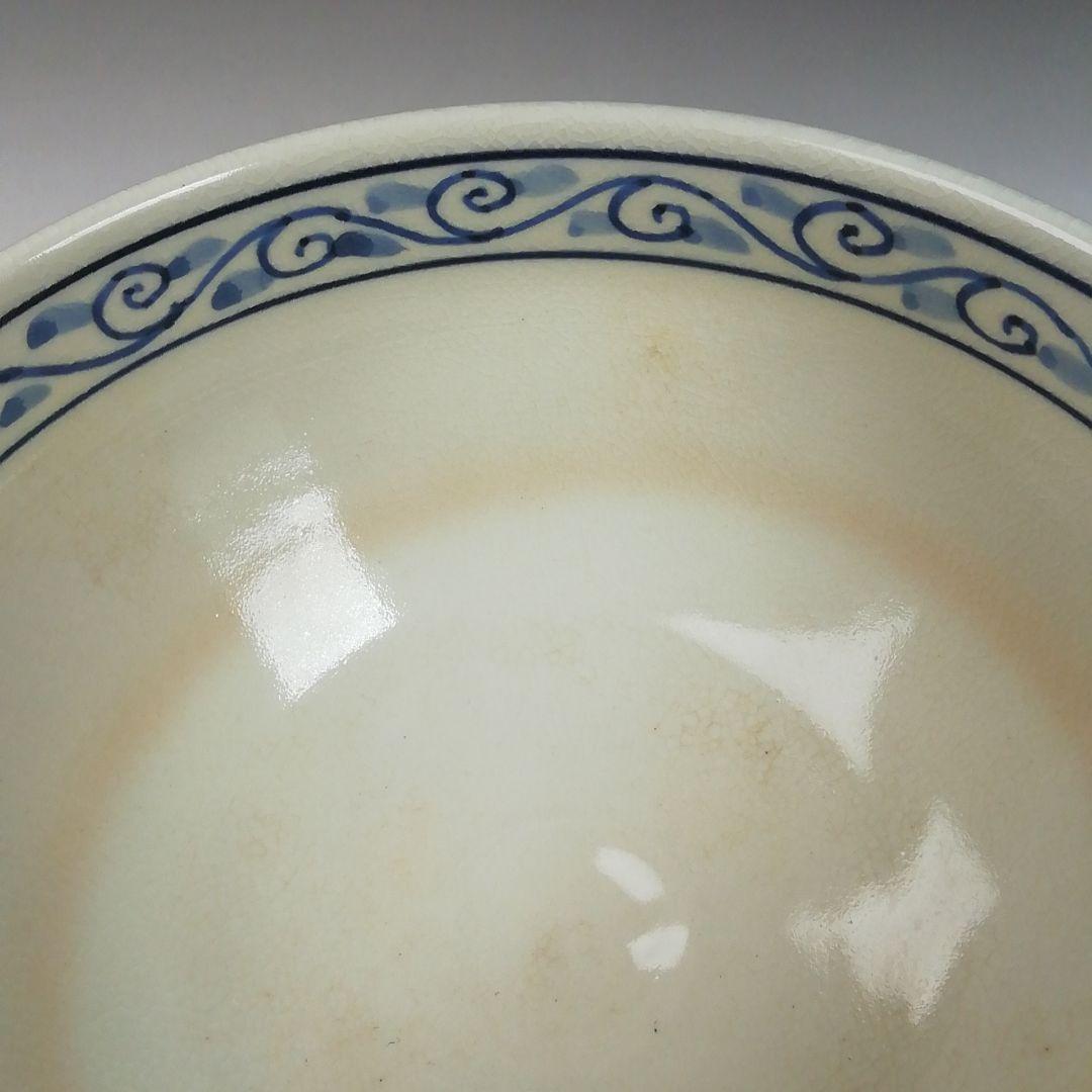 Ｗ１３６　数茶碗　十客『安南仁清写独楽筋紋』『手塚桐鳳 造』　共箱　茶道具