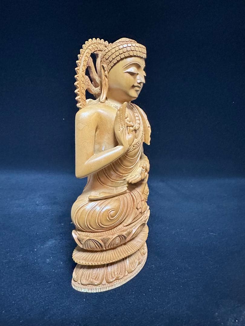 超美しい　インド　白檀　仏教美術　仏像 骨董 木像　木製　仏教　密教　置物