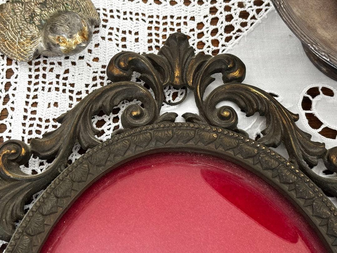 フランス　キリスト像 フレーム付き　オブジェ　ブロカント