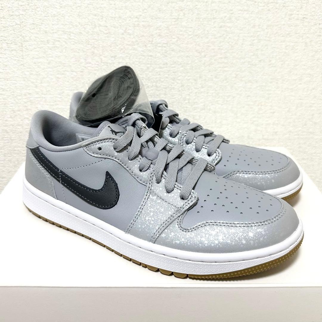 ナイキ ゴルフ 25 ジョーダン 1 ロー シューズ 靴 スニーカー グレー