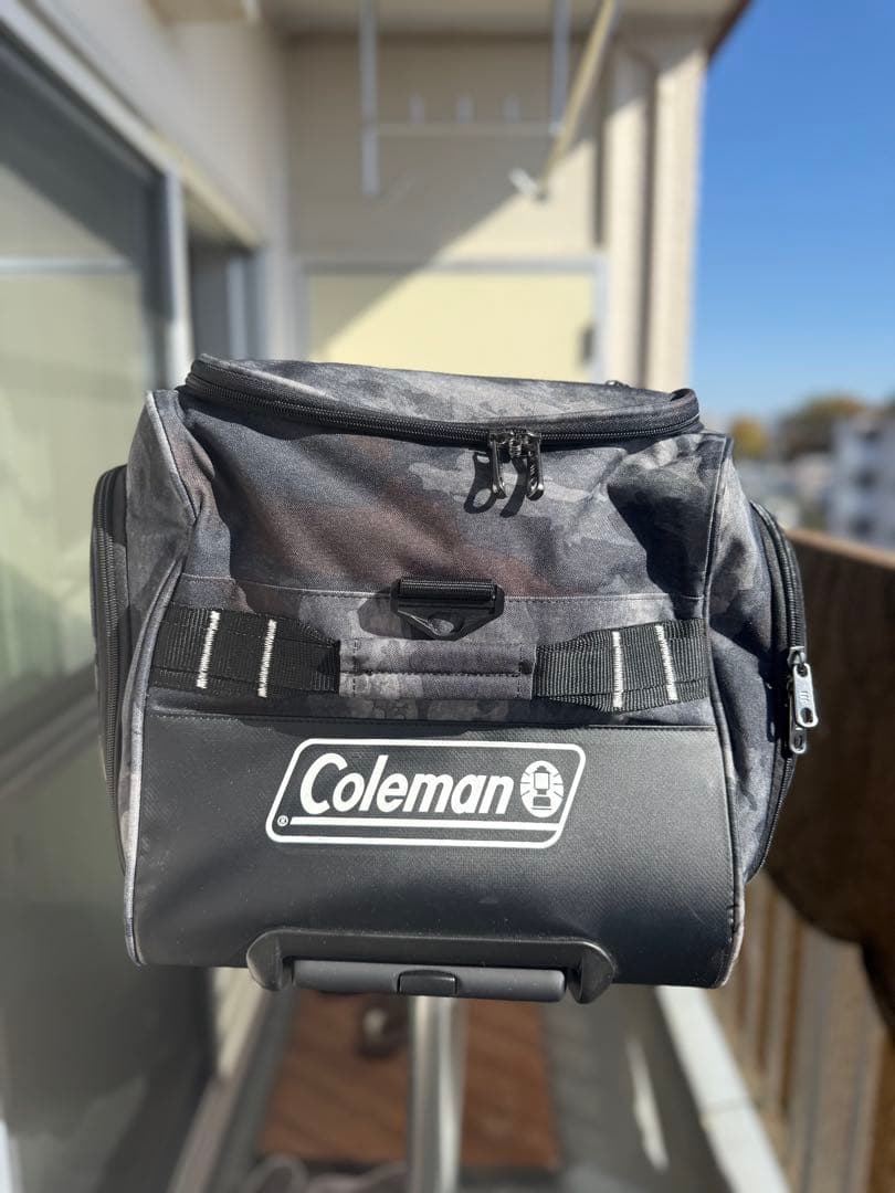 Coleman 大容量 ブラック迷彩(カモフラージュ柄)キャリーカート