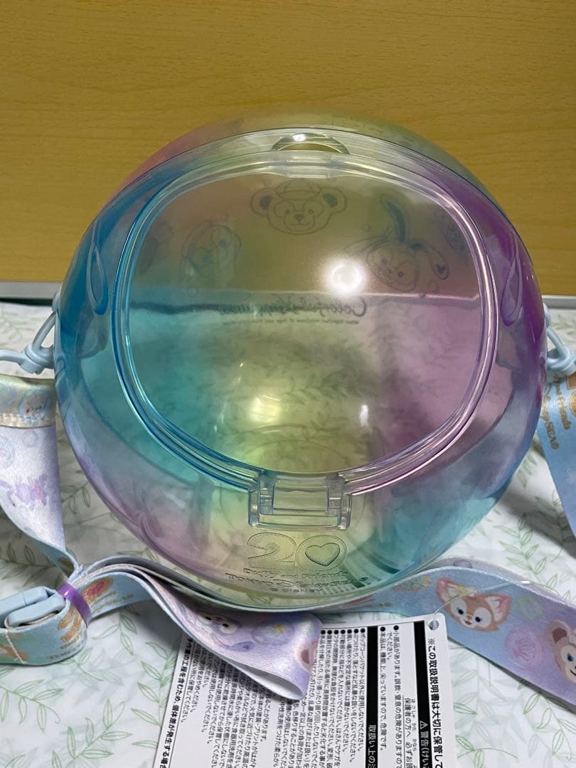 ディズニー　ダッフィー&フレンズ　カラフルハピネス　ポップコーンバケット　ケース