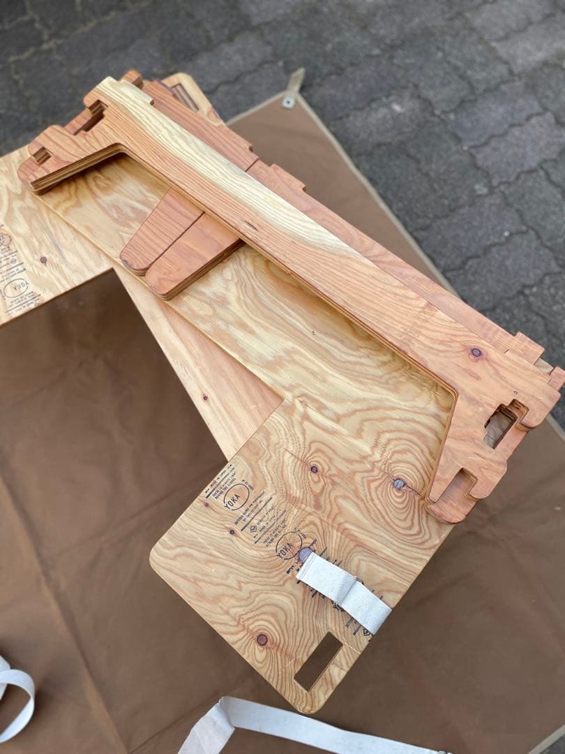 【値下げ美品】YOKA(ヨカ) L-TABLE 2台セット ウッドテーブル