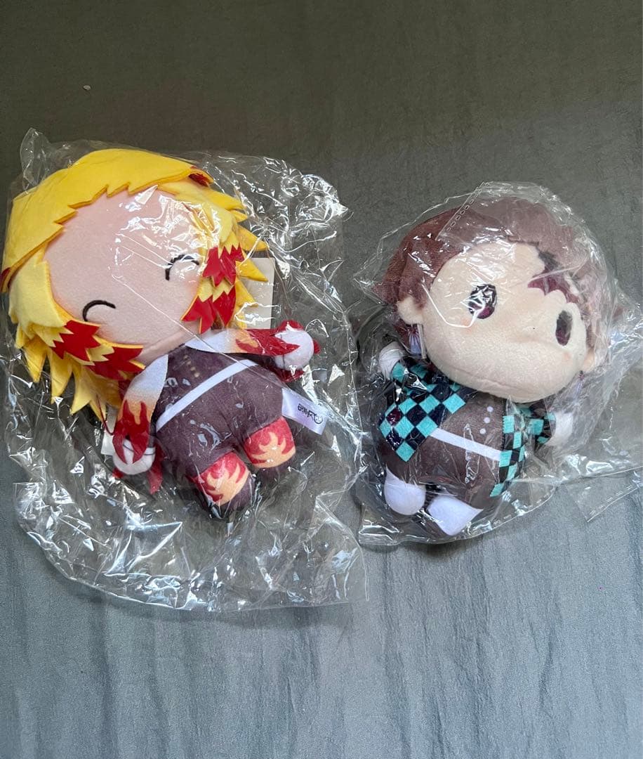 ゆらふわぬいぐるみ　鬼滅の刃　煉獄杏寿郎　竈門炭治郎②【新品・未開封】