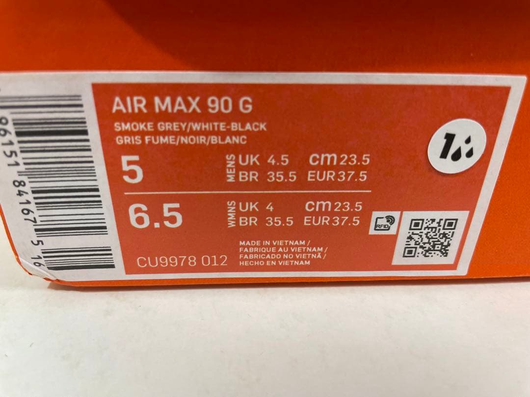 【新品】NIKE AIR MAX 90 G ナイキ　エアマックス90 ゴルフ