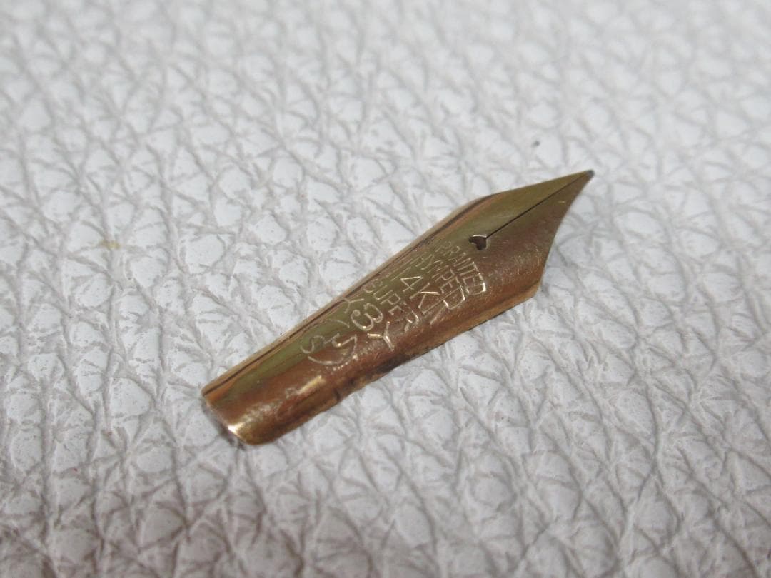 希少 美品 1950年代◆ウインパー万年筆 ペン先14金/14KT 重さ0.4g