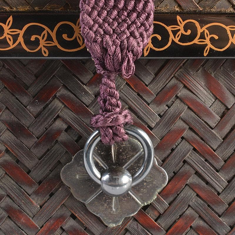 平安　東山麓　東竹園斎作　茶籠　黒楽茶碗　瓢箪振出など　八点一式　DR7039F