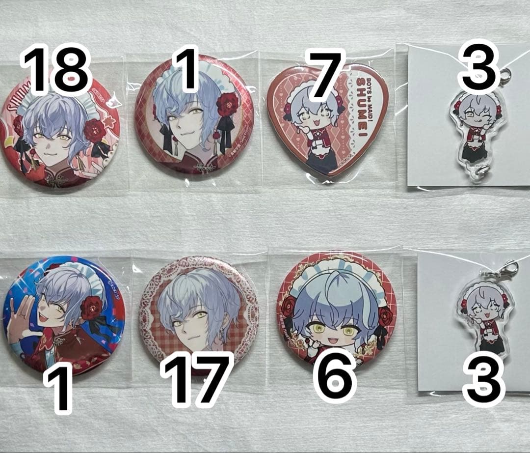 菊 秋明 缶バッジ セット