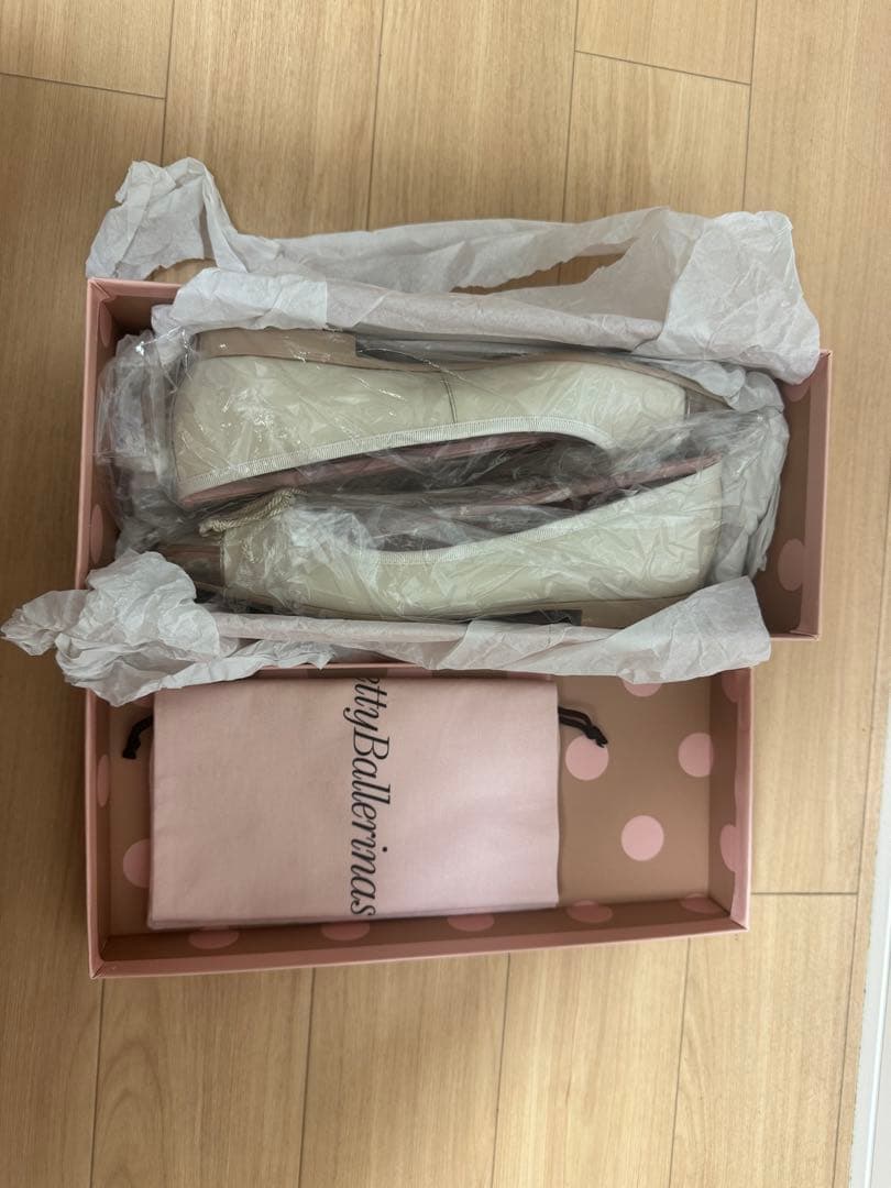 【価格交渉可能】Pretty ballerina 37 ホワイトバレエシューズ