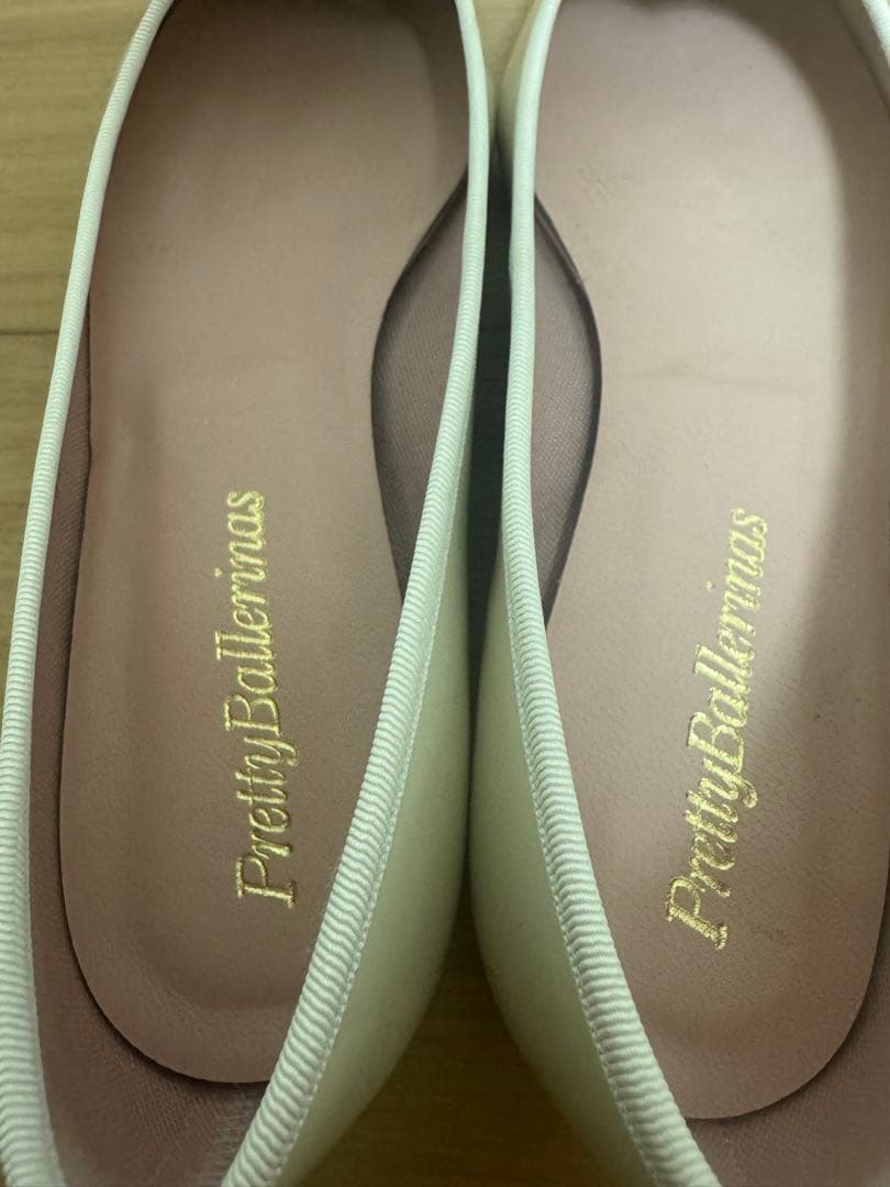 【価格交渉可能】Pretty ballerina 37 ホワイトバレエシューズ