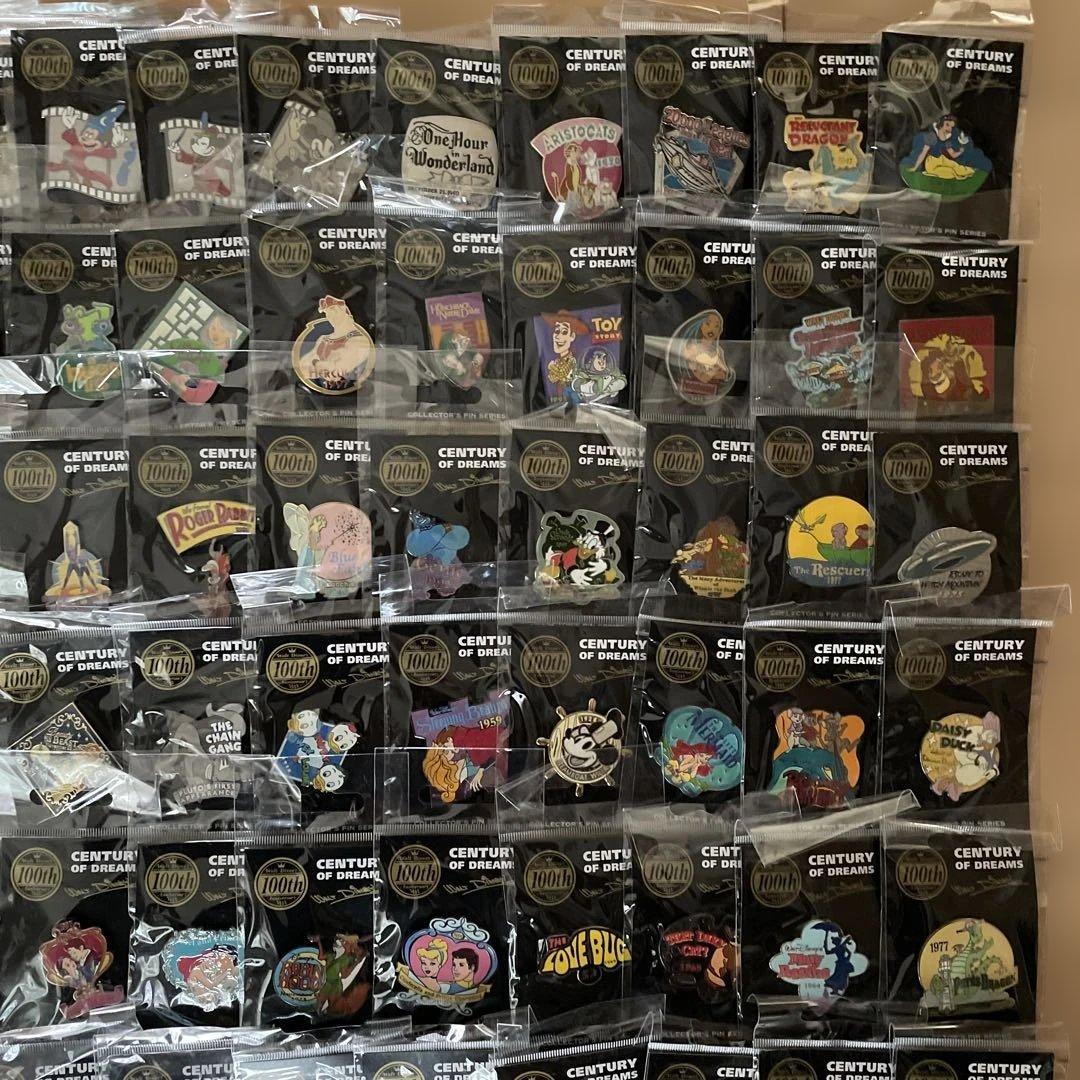 ディズニーストア　ウォルト生誕100周年　ピンバッジ　セット