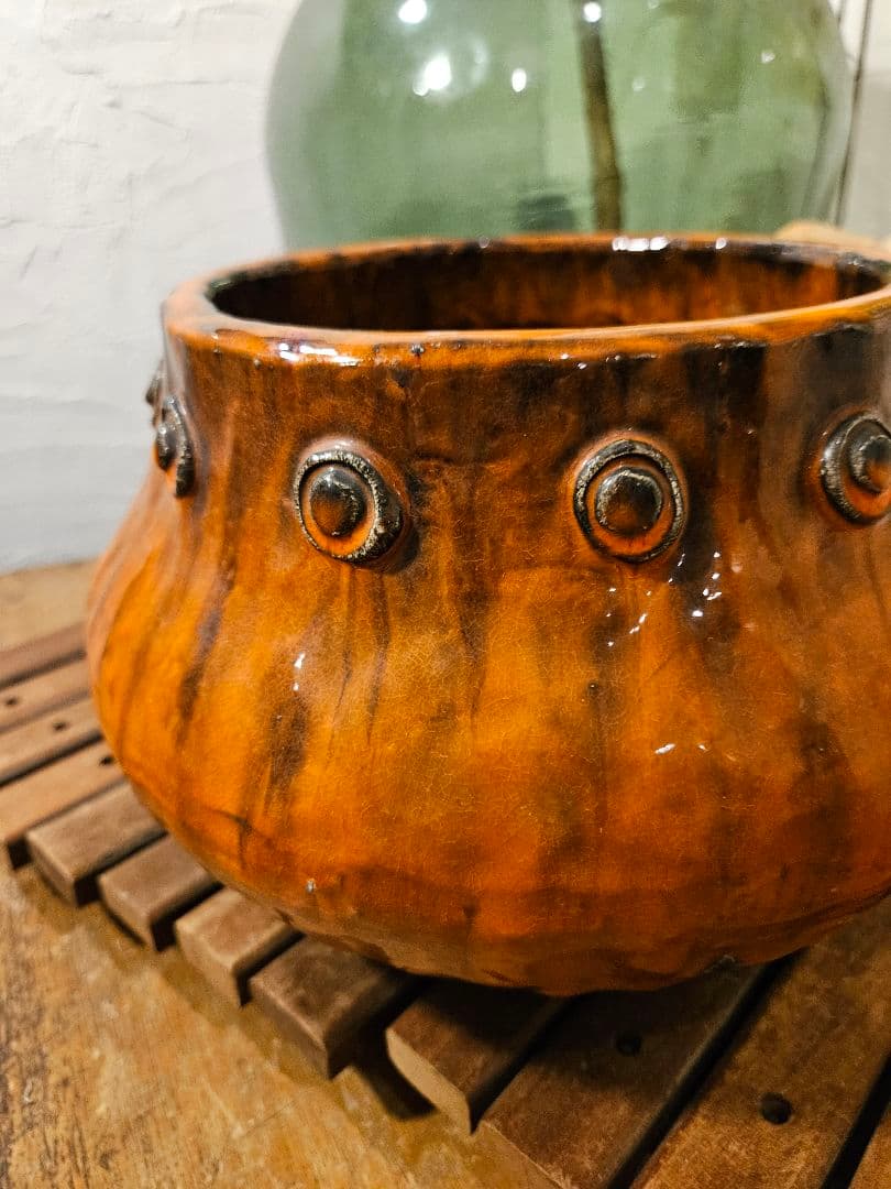 花瓶　花器　フラワーベース　ファットラバ　陶器　西ドイツ　ヴィンテージ