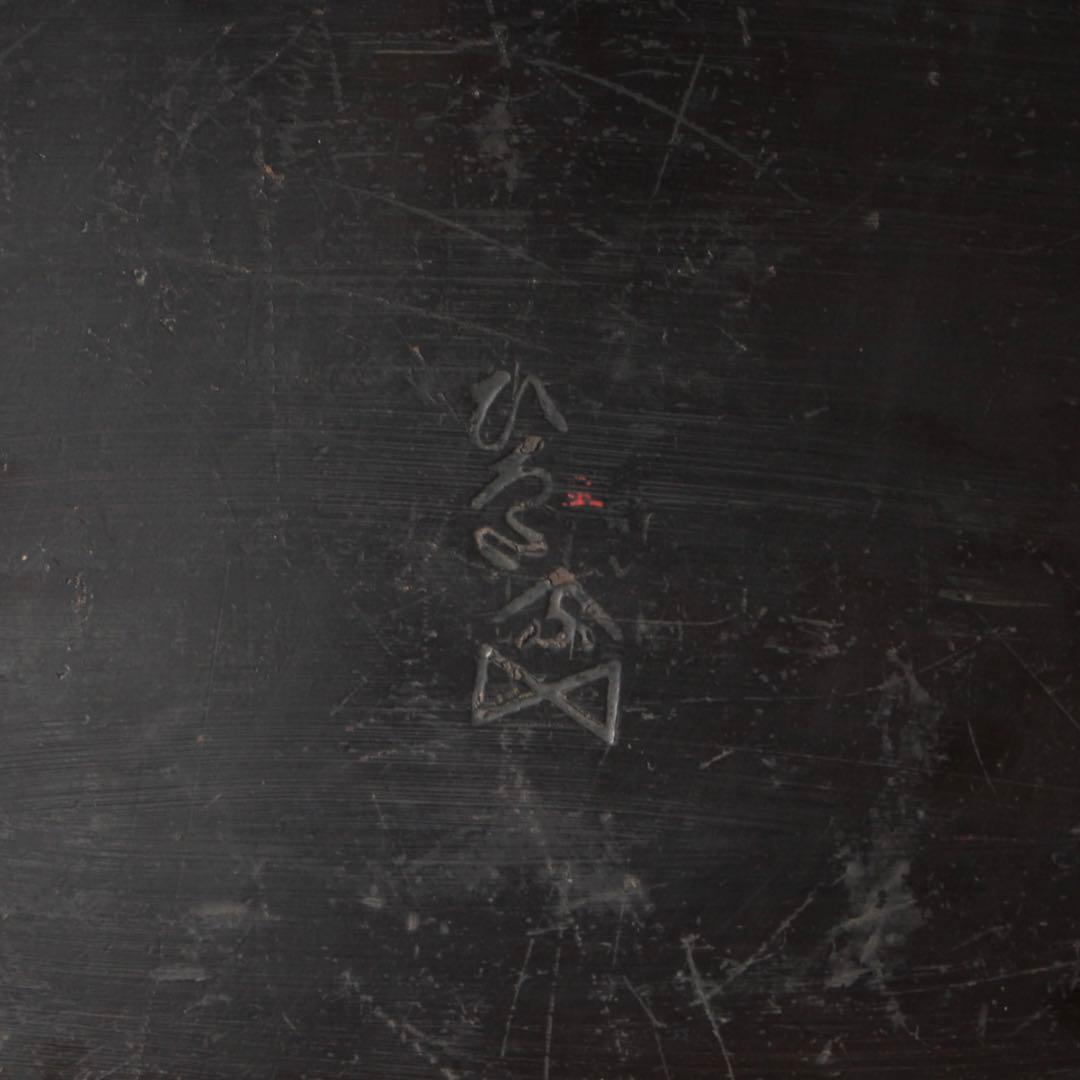 隅切 折敷 朱塗り盆 No.2 古美術 古道具 アンティーク 盆 折敷盆