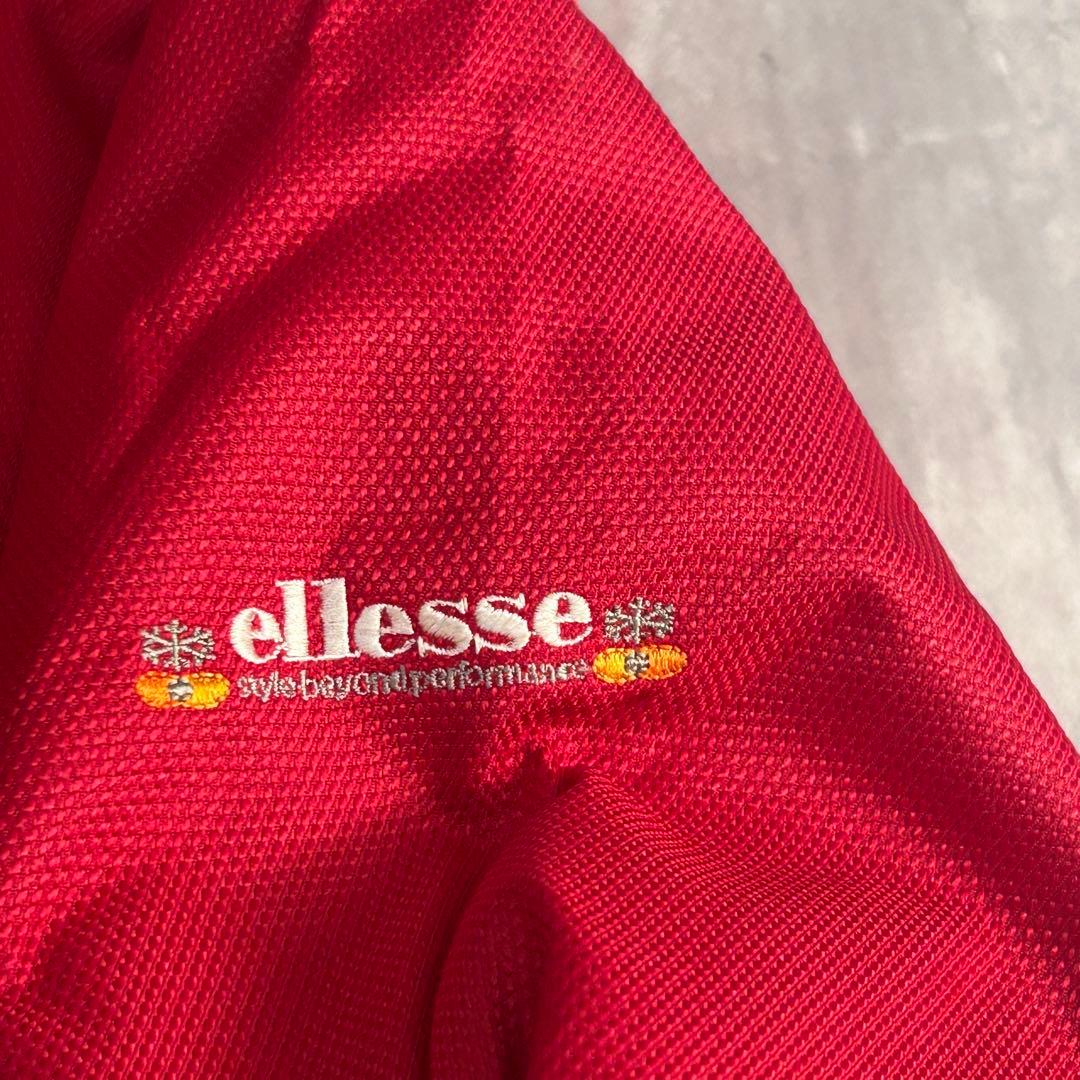 Z236 美品 エレッセ スキーウェア 上下 L レディース 赤×グレー 中綿