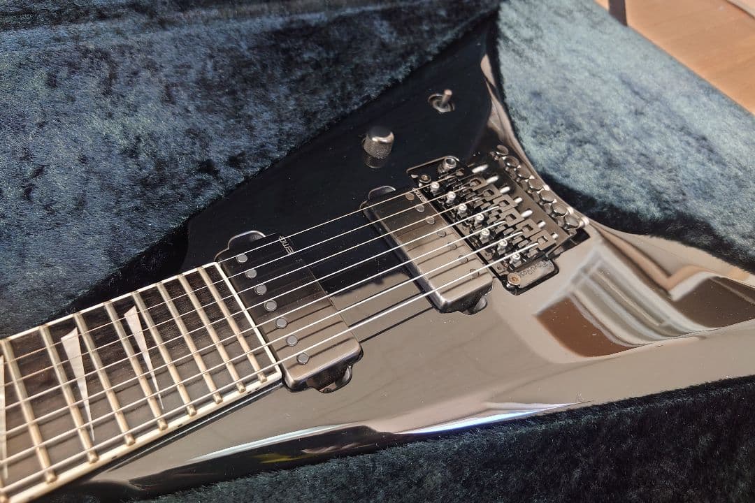 ESP EⅡ E-II ARROW 7 FLOYD ROSE ブラックJAPAN
