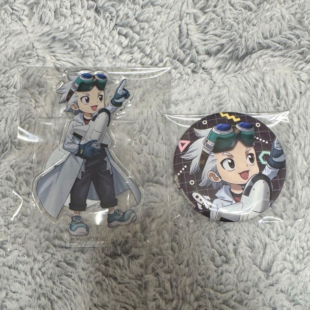 Dr.STONE 購入特典 描き下ろし缶バッジ アクスタ ゼノ