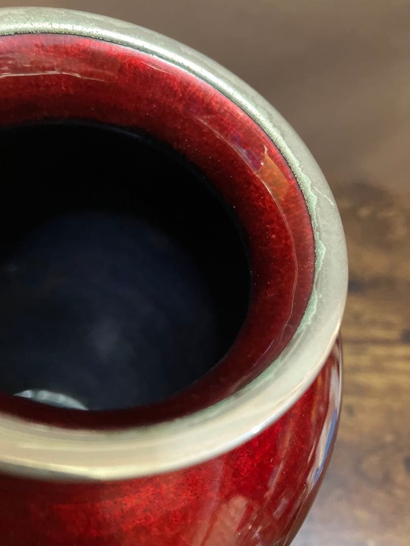 七宝焼 花瓶 菊柄 大小2個セット