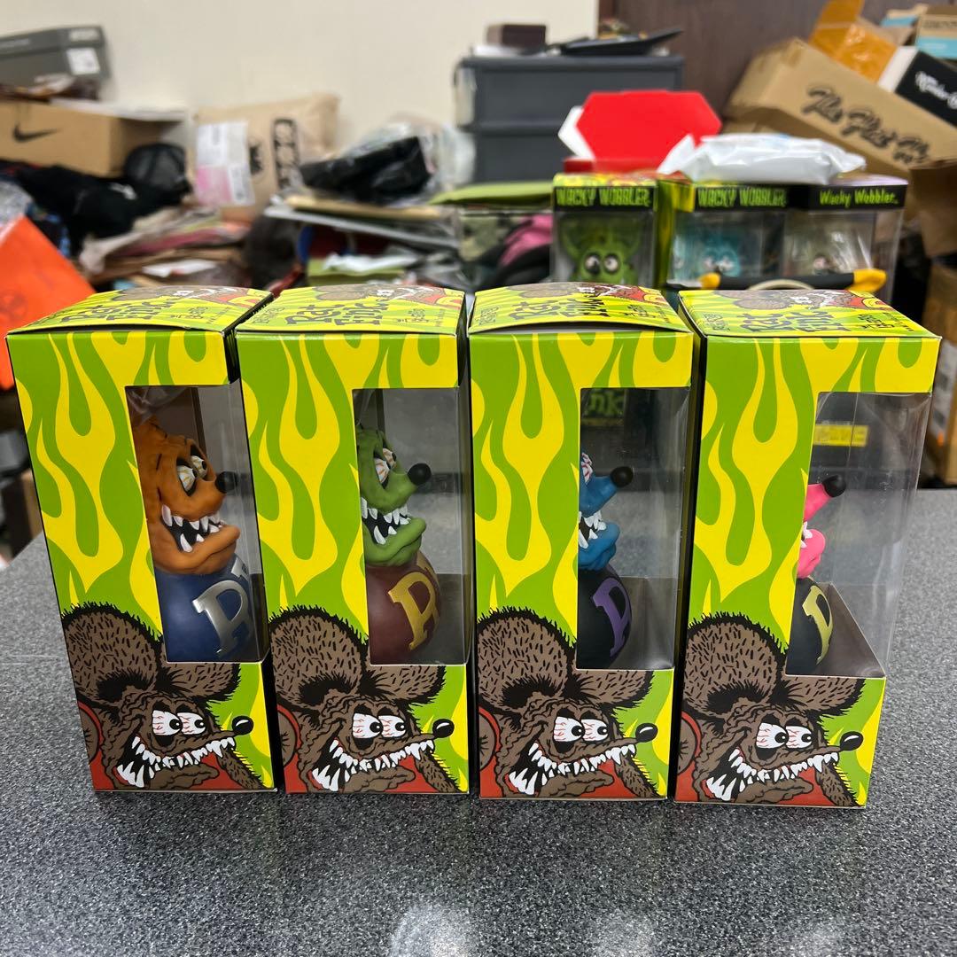 サ*ル様 定番ソリッドカラー　ラットフィンクボビングヘッド4体セット