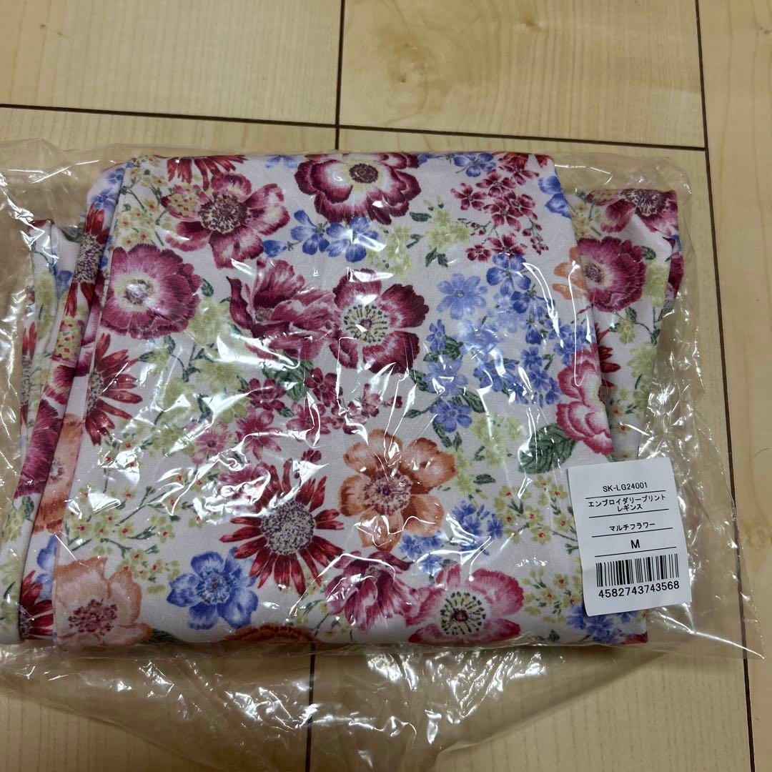 SUKALA エンブロイダリープリント　花柄　レギンス Mサイズ