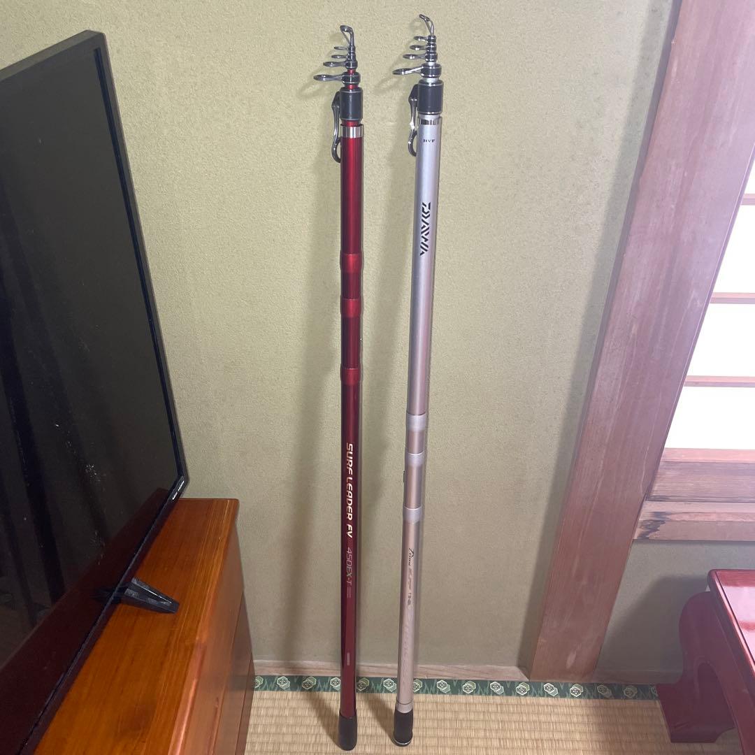 シマノ ダイワ 投げ竿 2本セット