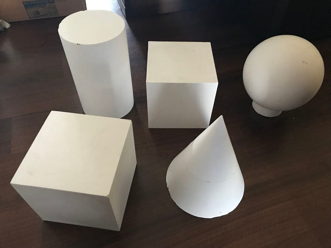 石膏　幾何　セット　デッサン　石膏像