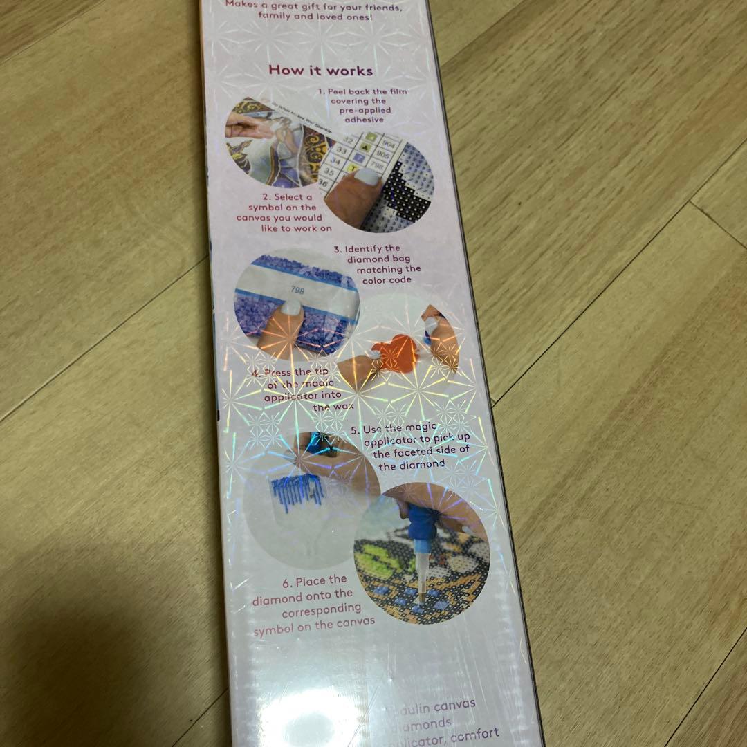 ダイヤモンドペインティングキット 猫と花の風景 90㎝×65cm DAC