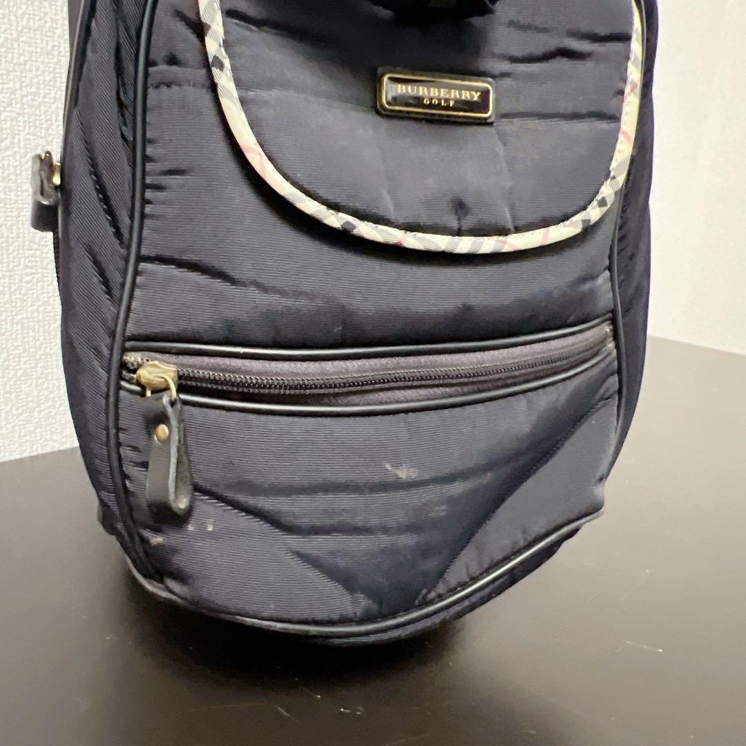 バーバリーゴルフキャディバッグ 6分割 ノバチェック ブラック BURBERRY