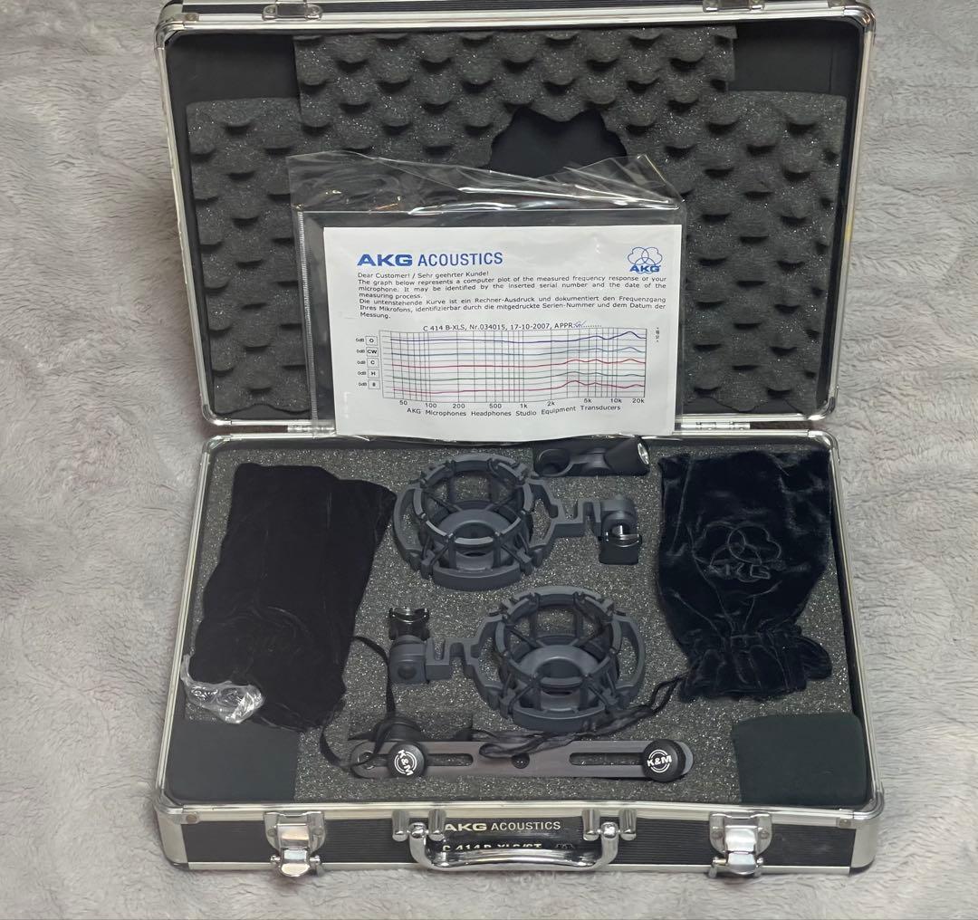 【極美品/マッチドペア】AKG C414 B-XLS ステレオセット 完動品