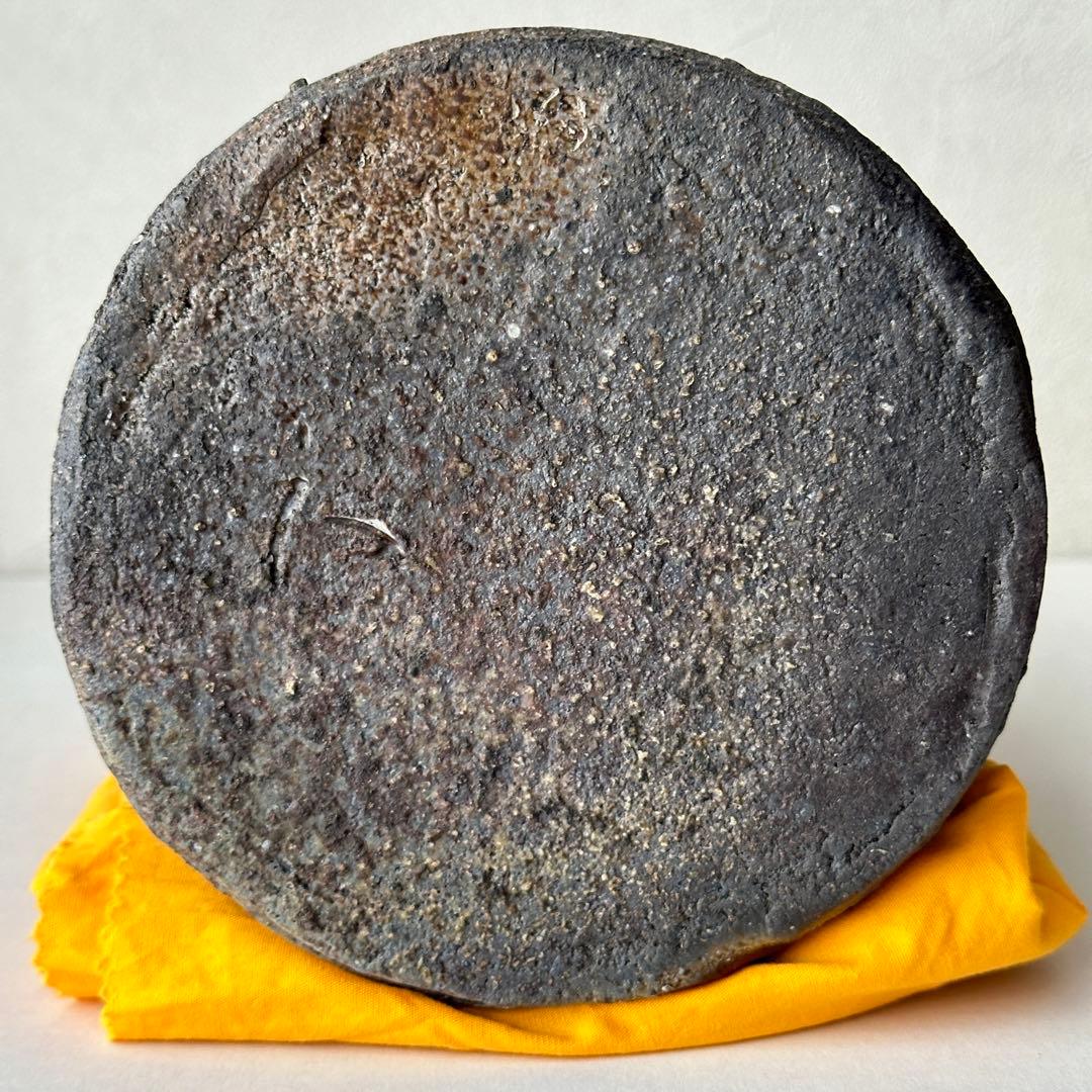 和仁栄幸(正興) 備前 花器 窯変耳付花入 共箱