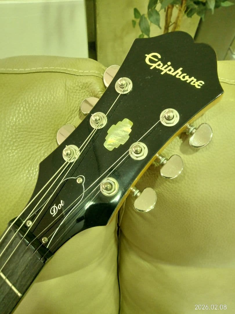 Epiphone　DOT NA ナチュラル　傷なし　ネック良好　保管品　超美品
